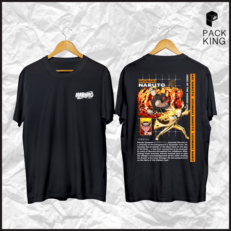 Baju Kaos Sablon Custom Anime Naruto Series