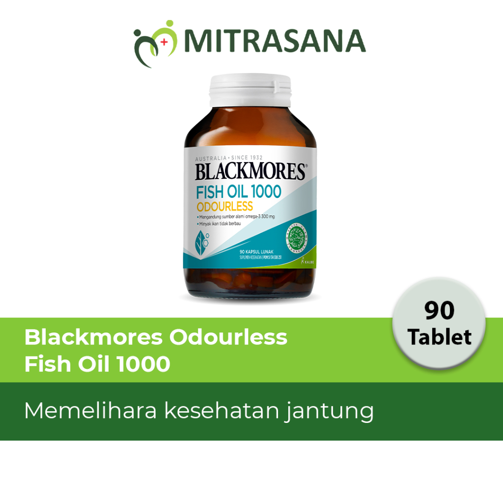 Blackmores Odourless Fish Oil 1000 90 Kapsul