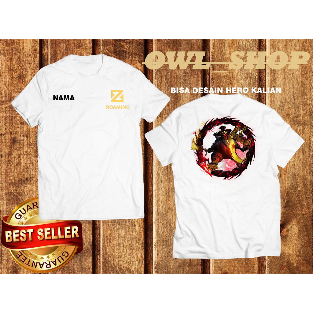 PROMO kaos ROAMING FRANCO pria/wanita size S M L XL XXL baju dewasa ROAMING FRANCO / sablon digital/