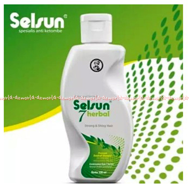 Selsun 7 Flowers 7 Herbal 120ml Selsun Spesialis Shampo Anti Ketombe Seven Dandruff Shampoo Anti Ketombe Wangi Bunga Herbal Kemasan Pink Hijau