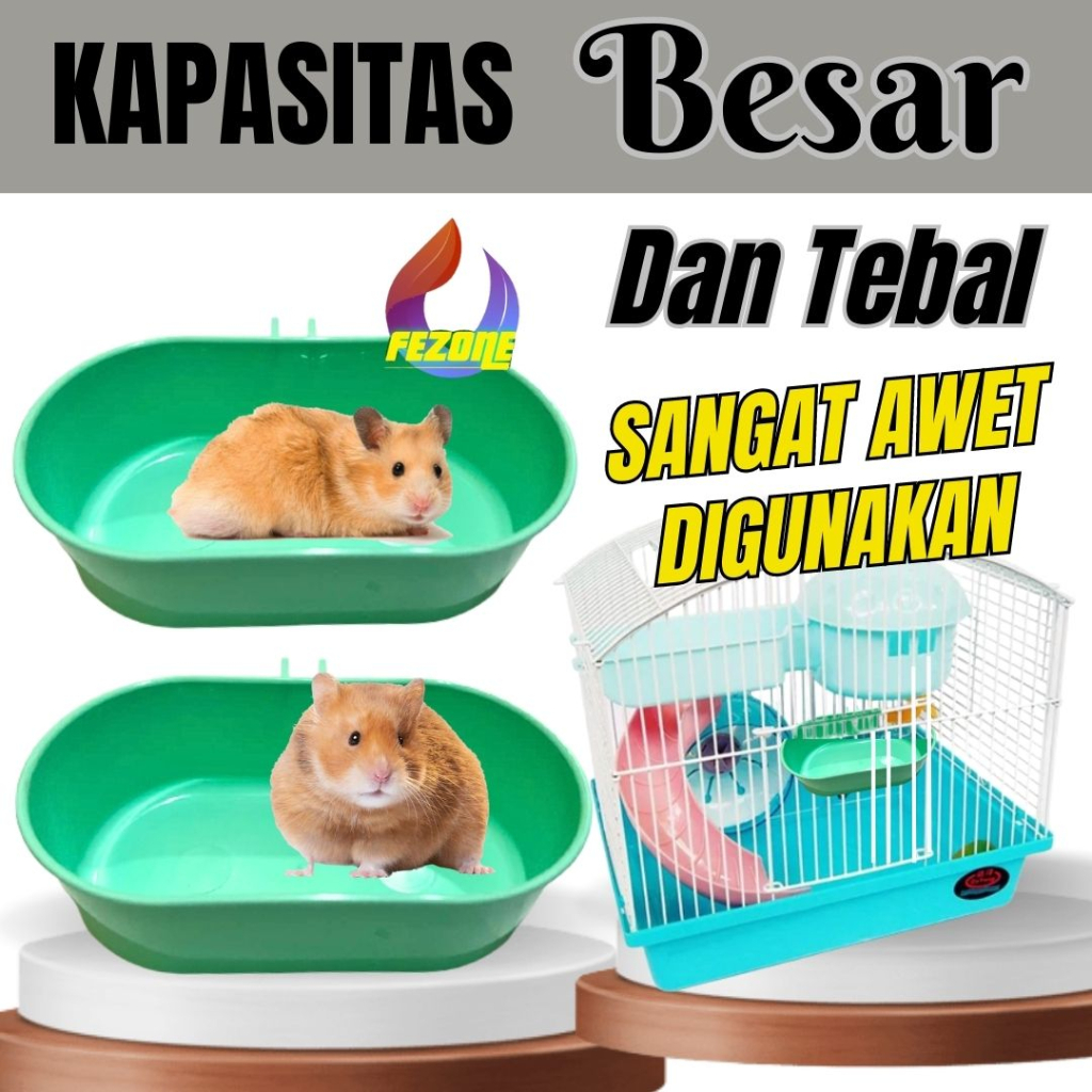 Tempat Mandi Hamster Model Cepuk / Toilet Hamster/ Tempat Mandi Hamster FEZONE