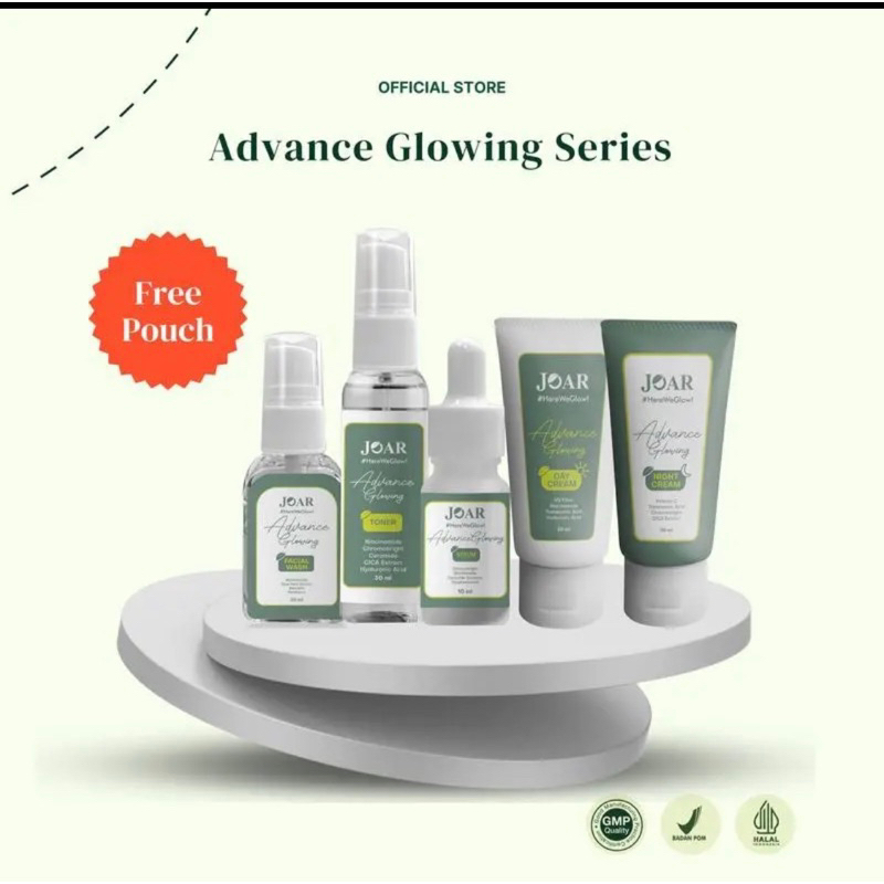 Travel Kit Advance Glowing Series JOAR Skincare/ Paket Glowing Hemat/BPOM Original (COD)