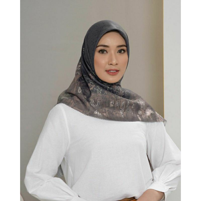 HANYA WARNA STONE Disney Mickey Mouse City Scarves Scarf by Geulis