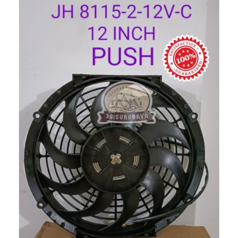 Extrafan Extra Fan 12 inch 12 Volt Dorong Ac Mobil