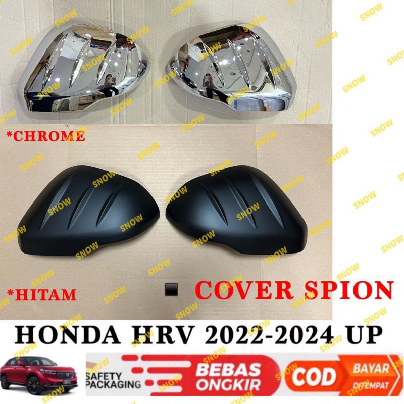 Cover Spion Honda HR-V Hrv 2022 2023 2024  UP Hitam Chrome