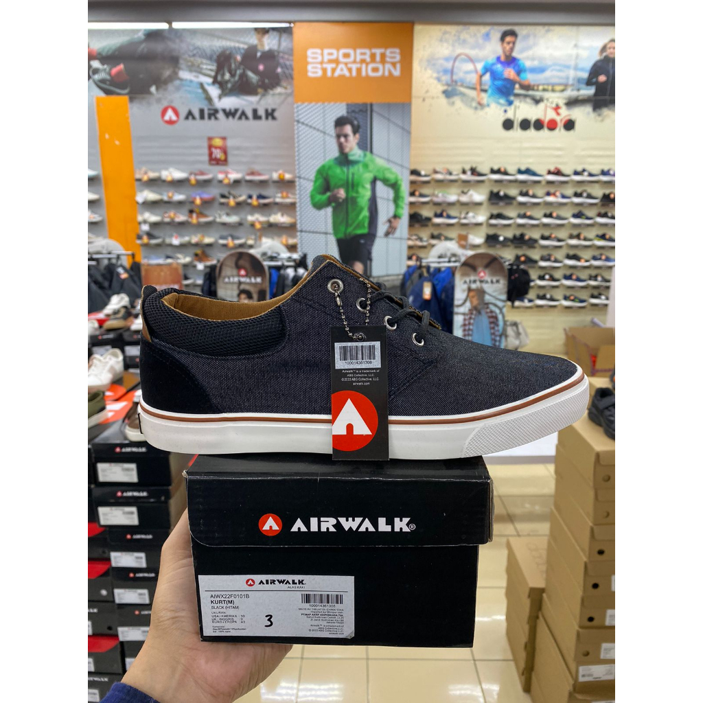 Sepatu Airwalk Kurt Black Men's Shoes Original