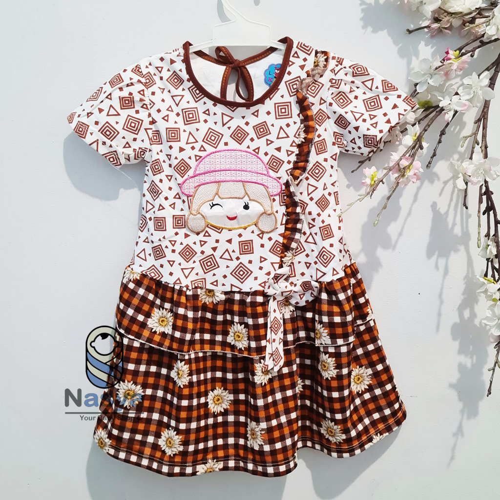 [KK-035] Baju Pesta Anak Dress Bayi Perempuan Lucu Brokat (6 bulan- 2 tahun)