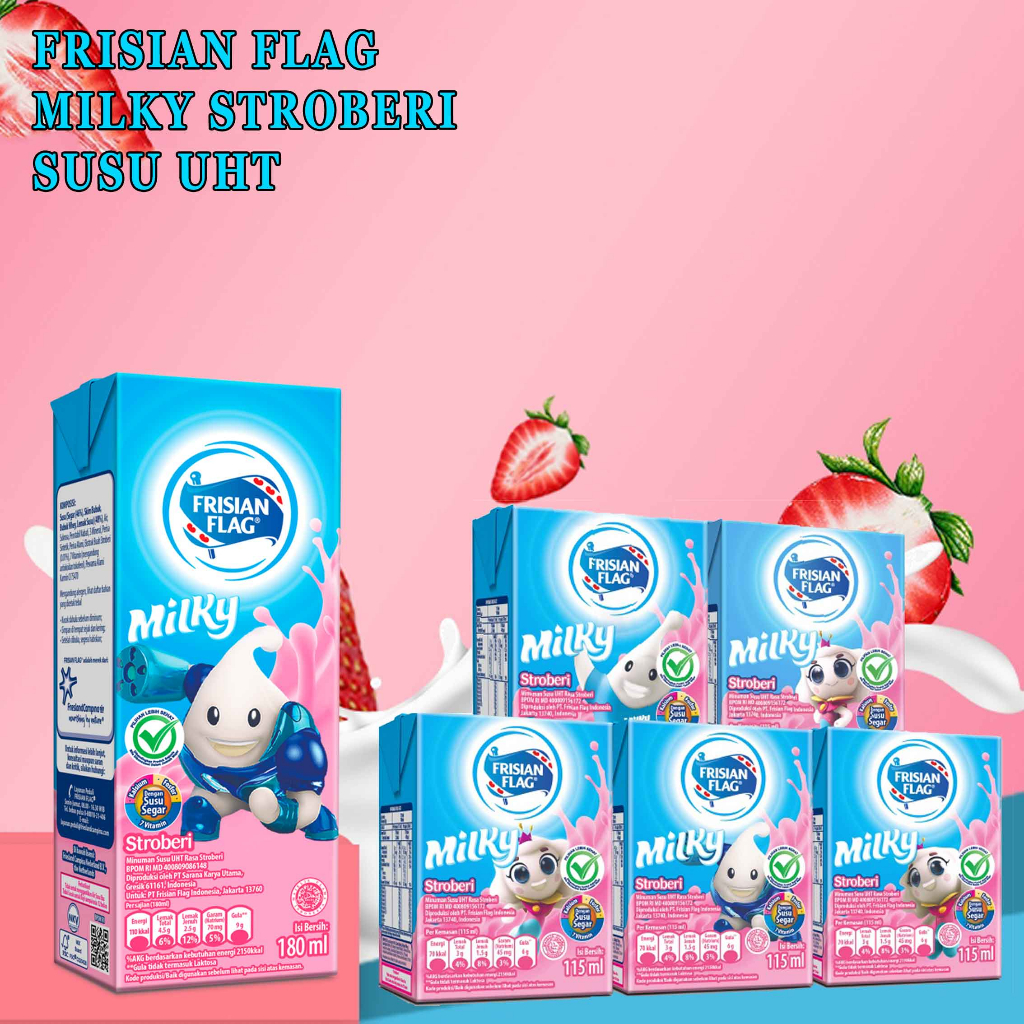 

Frisian Flag / Minuman Susu UHT / Susu Rasa Strawberry