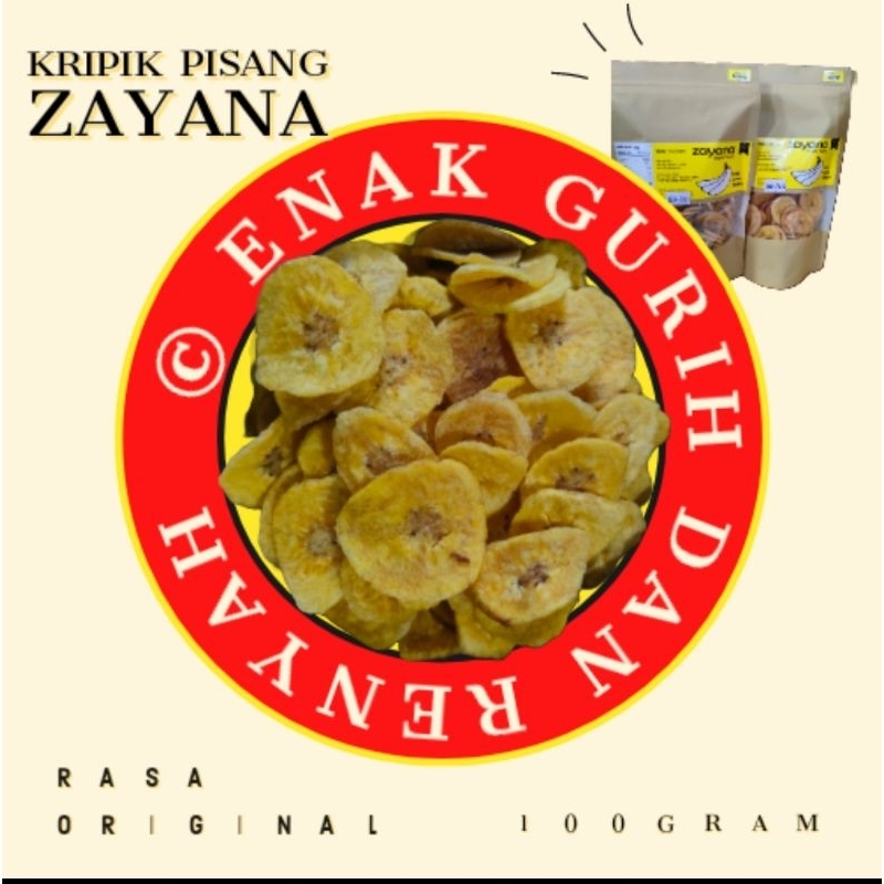 

KRIPIK PISANG ORIGINAL ASIN ZAYANA 100 GR
