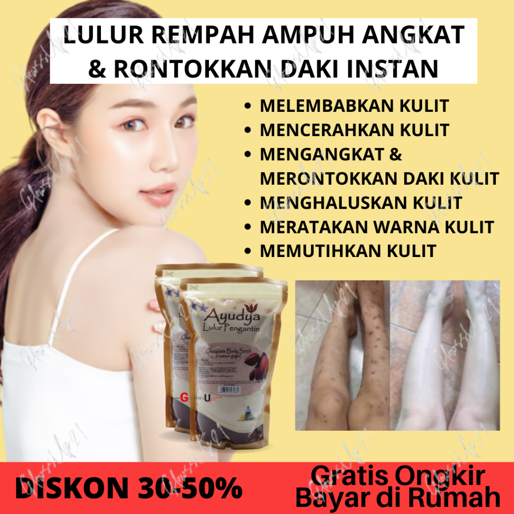 LULUR PEMUTIH BADAN PERMANEN AYUDYA LULUR PENGANTIN 1000GR CHOCOLATE REFFIL SCRUB BADAN LULURAN PEMUTIH BADAN PERAWATAN TUBUH