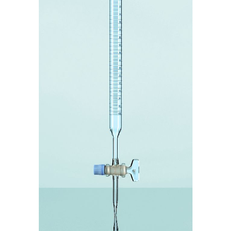 Buret Clear 100 ml Glass Stopcock Class B DURAN / Buret 100 ml DURAN