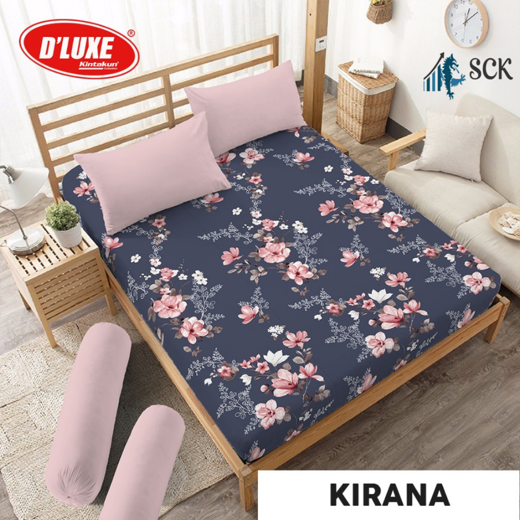 KINTAKUN Sprei Set 180 King Size 180 x 200 DELUXE Microfiber 20 cm Motif Murah Premium