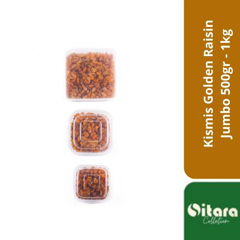 

Kismis - Kismis Golden Raisin Jumbo 500gr / Kismis Golden Raisin Jumbo 1kg