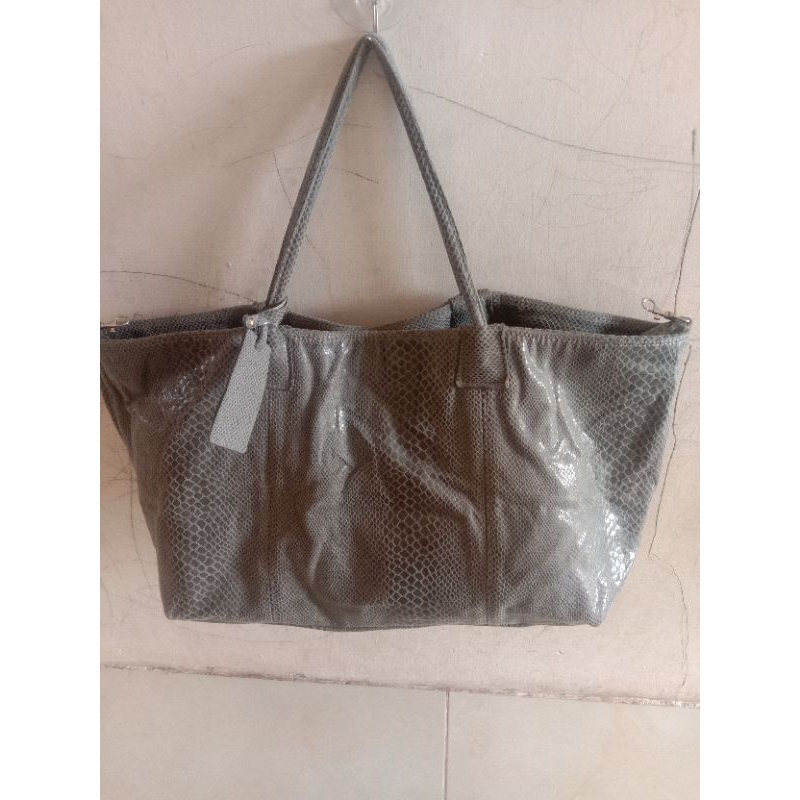 tas Monza preloved Tote bag model ular