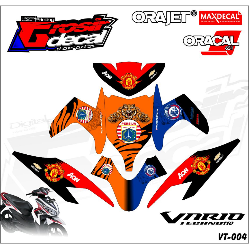 Sticker Vario 110 karbu 2008 - 2013 Fullbody Stiker Vario 110 karbu 2008 - 2013