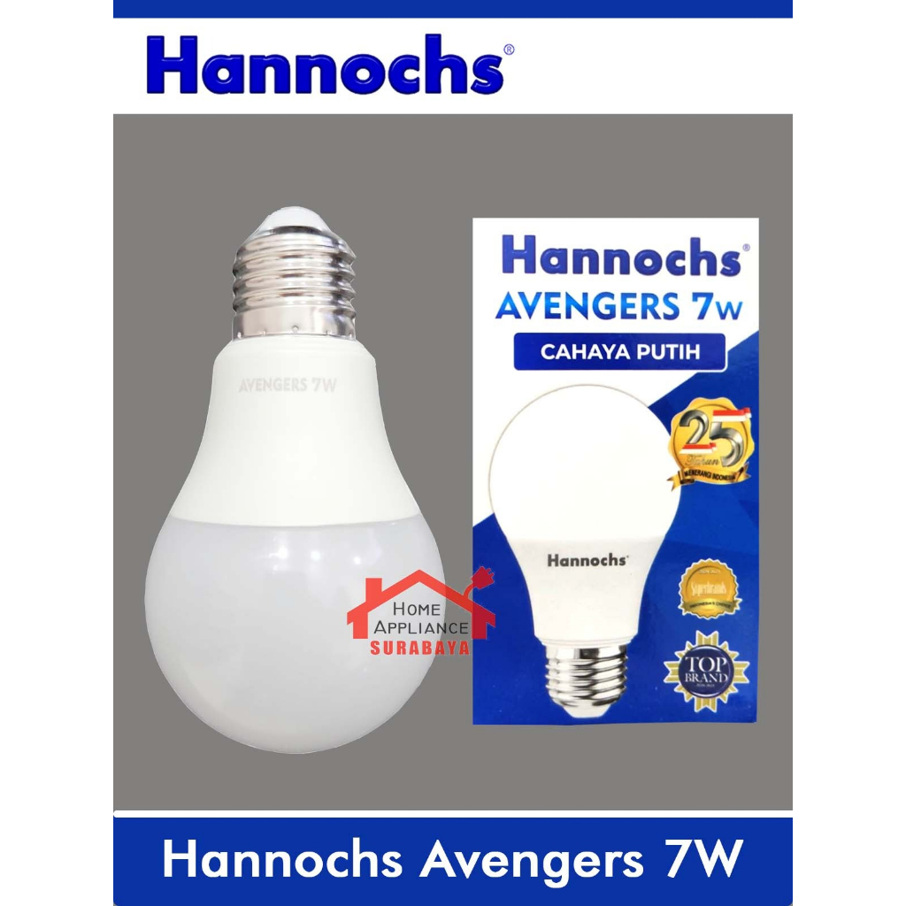 Hannochs AVENGERS LED Bulb Bohlam Lampu Cahaya Putih 3W 5W 7W 9W 12W 20 Watt