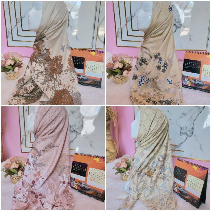 HIJAB SYAR'I SEGI EMPAT MOTIF