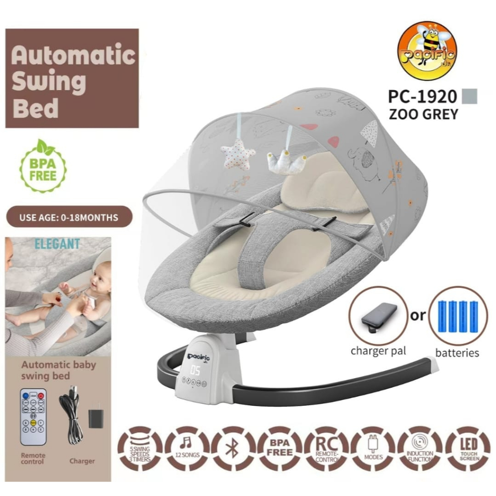 SPACE BABY AUTOMATIC BOUNCER SPACE BABY SWING KURSI BED AYUN PC 1920 KASUR AYUN OTOMATIS DENGAN MUSIK BLUETOOTH / PC 1950 / HUG ME CHAIR / HUG ME BED1/PC 1816/PC 1900/PC 8630