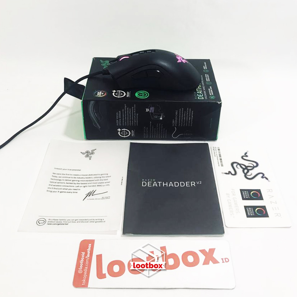 Mouse Gaming Ergonomic Right-Handed Razer Deathadder v2 Wired [SECOND]