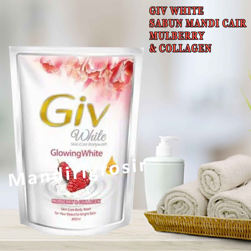 Sabun Mandi Cair*Giv White Skincare Body Wash Refill*Mulberry*450ml