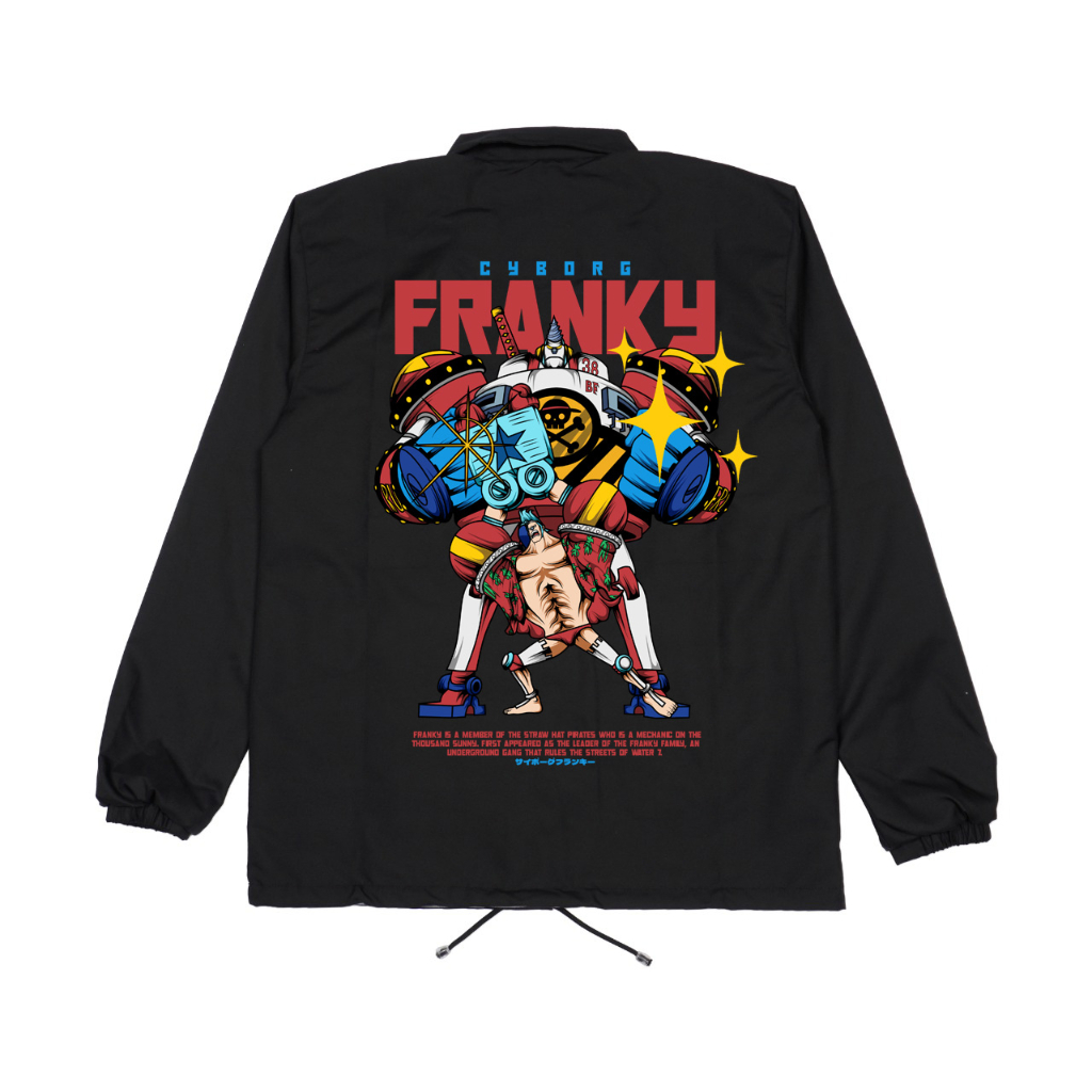 Afterrisen Jaket Coach Anime One Piece Franky