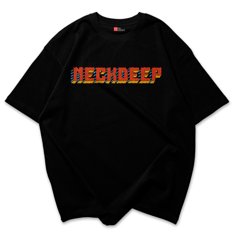 KAOS OVERSIZE HITAM TSHIRT T SHIRT NECKDEEP