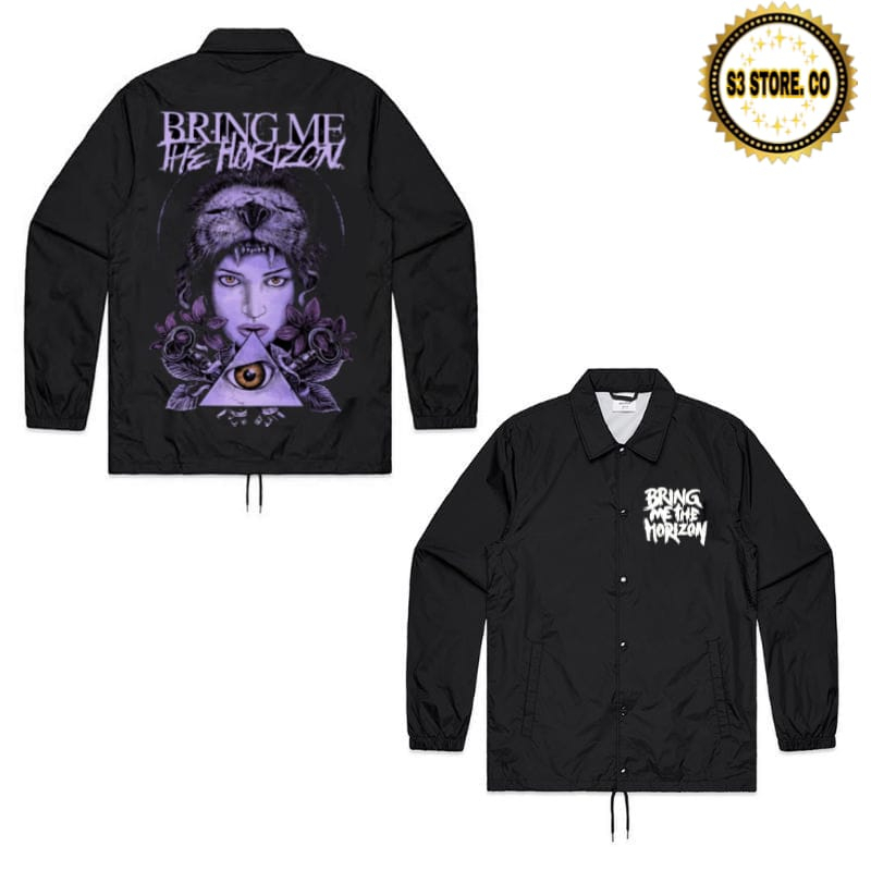 JAKET COACH BMTH BRING ME THE HORIZON LITLLE DEVIL WOLF GIRL Band metal WINDBREAKER COACH JACKET pri