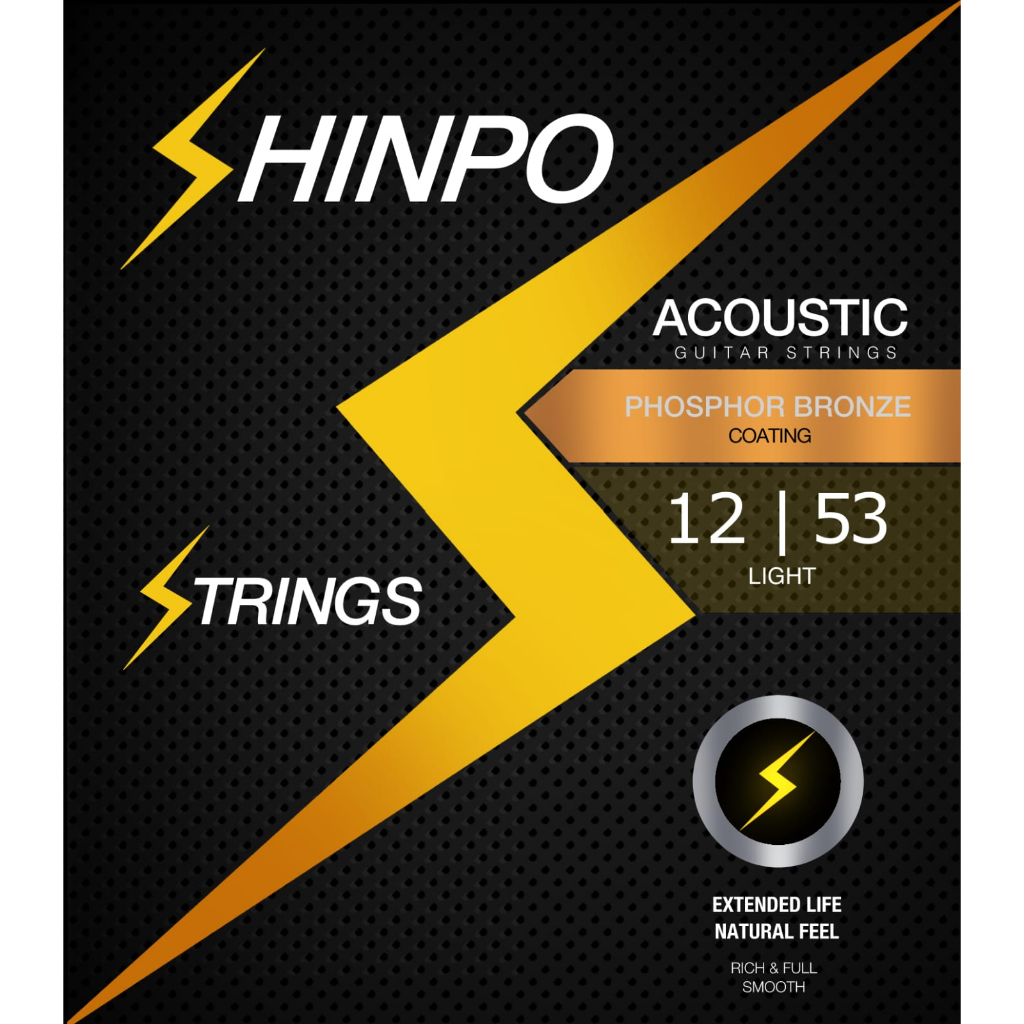 Senar Gitar Akustik Shinpo String Akustik Phospor 80/20 Bronze 0.10 0.11 0.12 0.13 Set