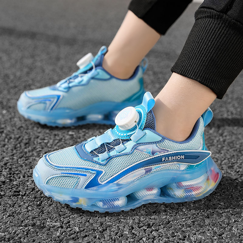 Sepatu Sneakers Olahraga Bahan Mesh Breathable Untuk Anak Laki-Laki