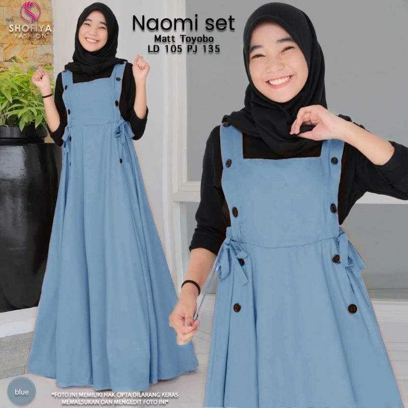 [READY STOCK] NAOMI SET BY SHOFIYA SET OVERALL KEKINIAN