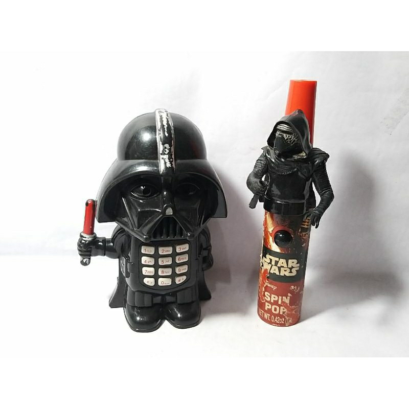 Telepon Darth Vader Spin Pop Telephone Phone Telpon Spin Pop Candy Dispenser Star Wars Starwars  Fig