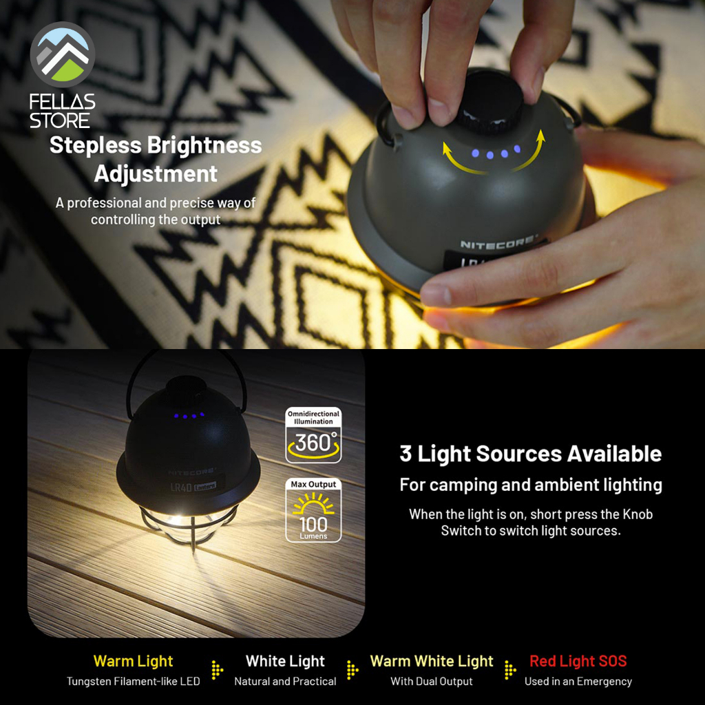 Nitecore - Camping Lantern LR40 100 Lumens
