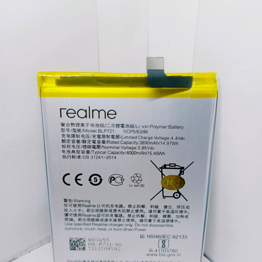 baterai batere battery realme c2 blp721/BATERAI BATTERY REALME BLP721