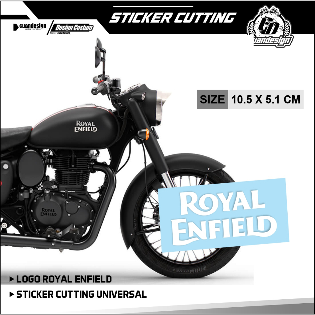 STICKER ROYAL ENFIELD [ CUTTING STICKER ] STIKER ROYAL ENFIELD | STIKER MOTOR LOGO MOTOR
