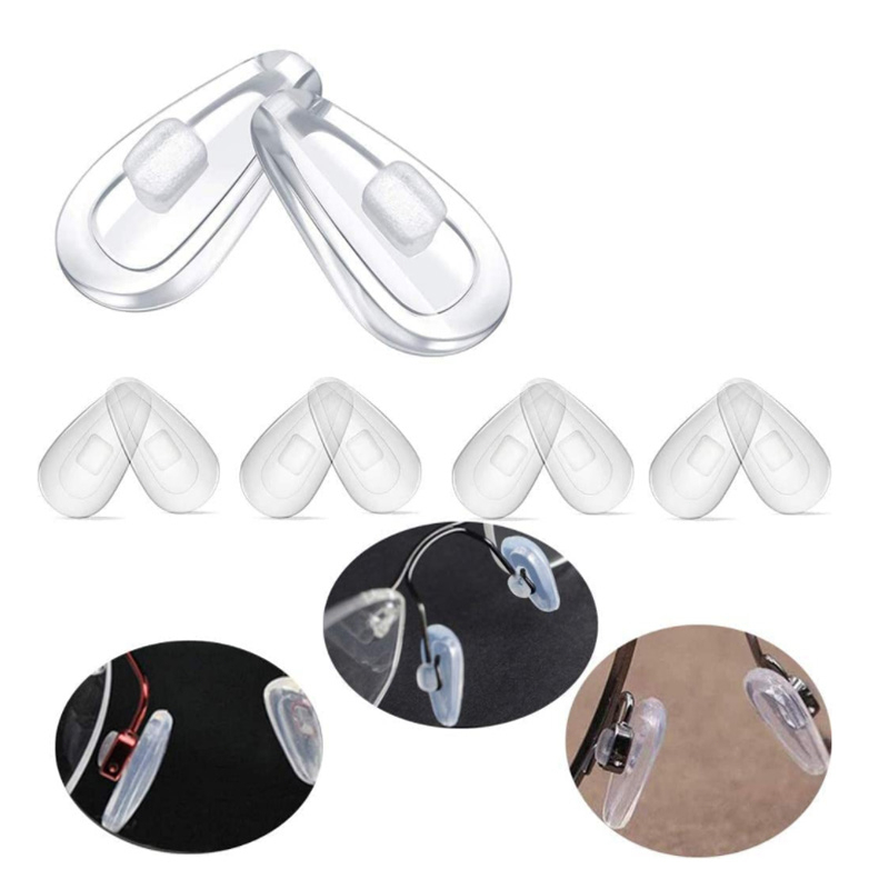 Set Nose Pad Kacamata/Glasses Nose Pad/Nose Pad Kacamata Anti Melorot untuk Reparasi Kacamata