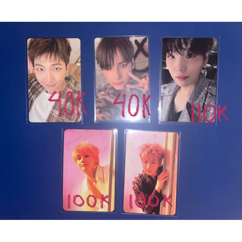 photocard bts txt taehyung jungkook answer e hueningkai mess namjoon be official