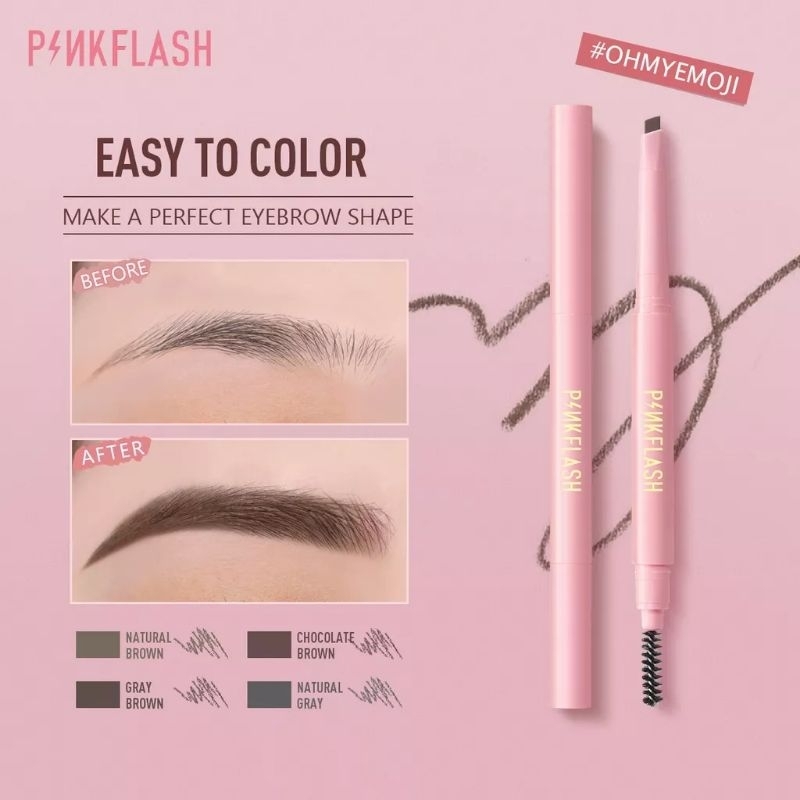 PINKFLASH Waterproof Auto Eyebrow Pencil Matic