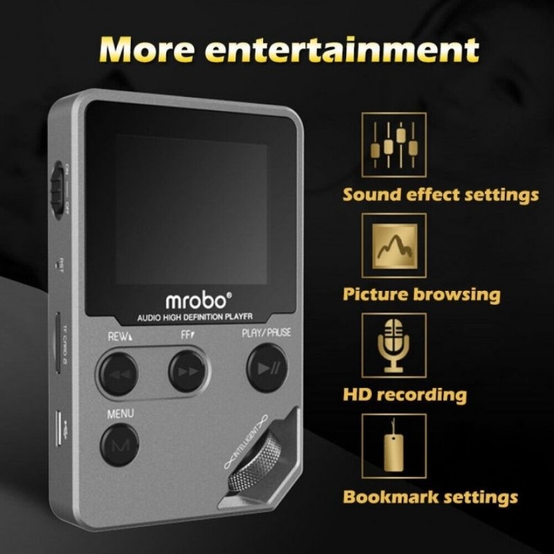 MROBO C5 8GB - MP3 MP4 Digital Audio Player Lossless HD FLAC