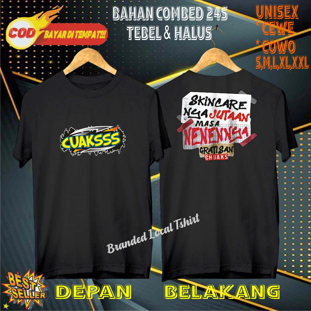 Terviral Kaos DTF DB CUAKS SKINCARE JUTAAN KAOS MURAH  Kaos Putih Hitam Kaos Terlaris No 1 Promo Diskon