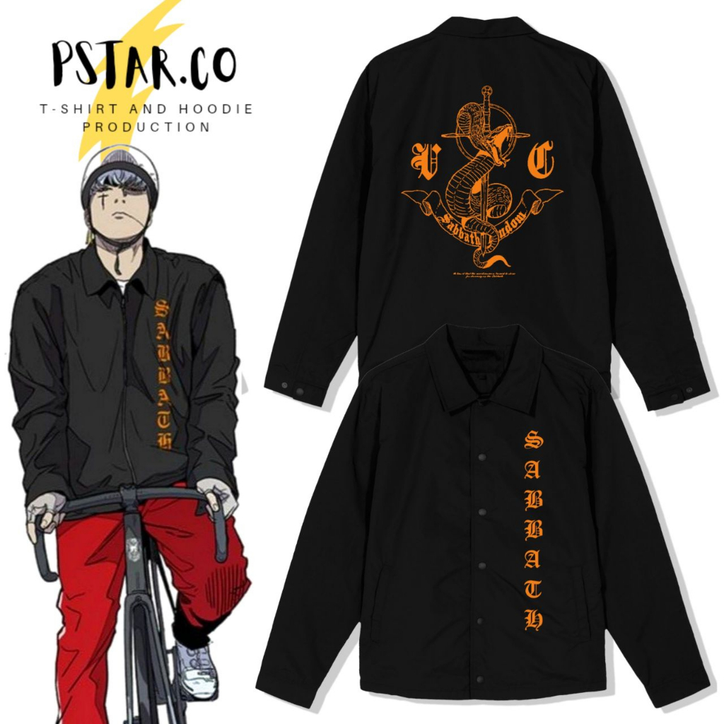 Jaket Coach Sabbath crew Joker Manhwa Windbreaker