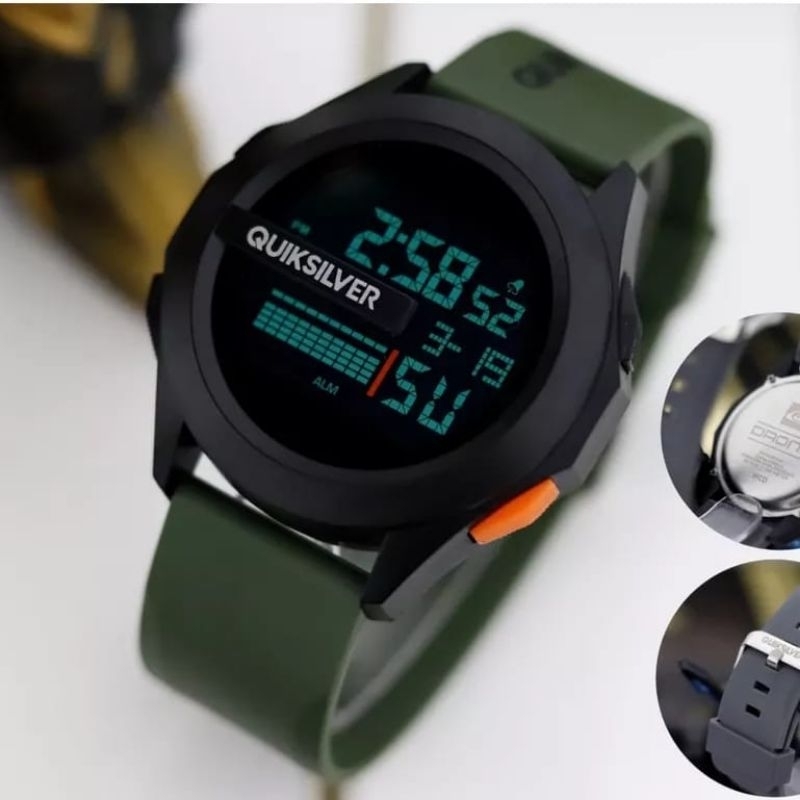 LEBIH KEREN COD/JAM TANGAN PRIA DIGITAL RUBBER TAHAN AIR/JAM TANGAN COWOK QUICKSILVER TERLARIS