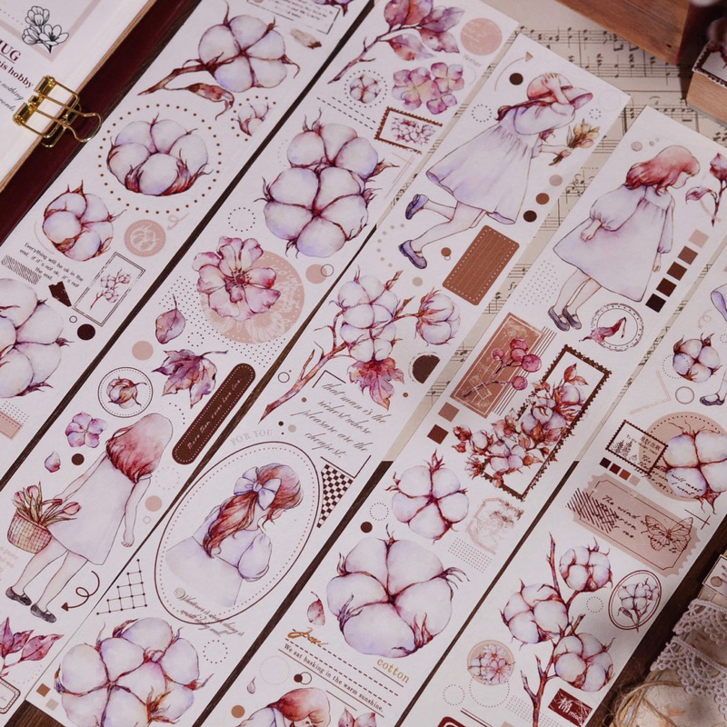 

Little White Little Cotton Washi & PET Tape