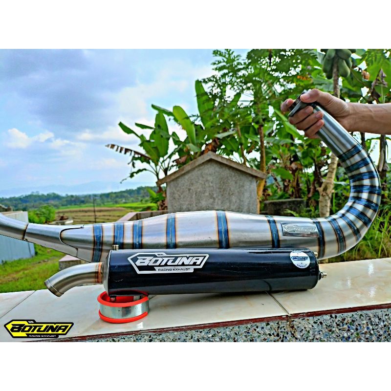KNALPOT NINJA R RR SS ORIGINAL BOTUNA RACING EXHAUST TYPE 01