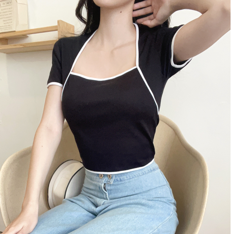 Kadaka T-0441 Crop Top Atasan Wanita Detail List