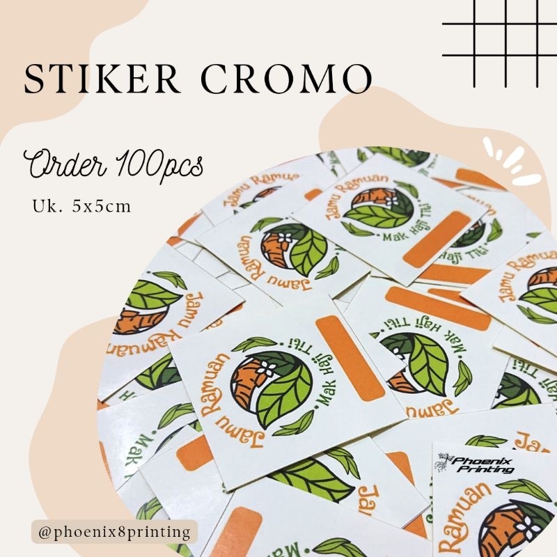 

Cetak Stiker Jamu Bahan Cromo Kotak Ukuran 5x5cm