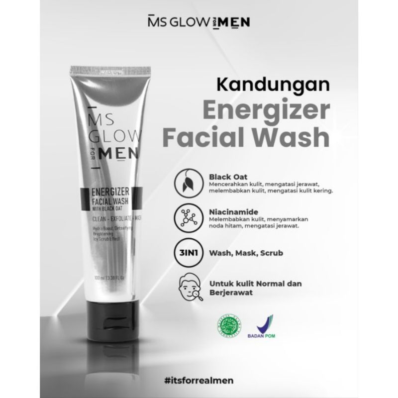 facial wash ms glow man