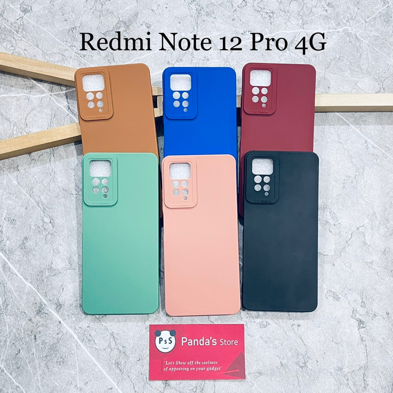 Softcase Pro Camera Redmi Note 12 Pro 4G Candy Case Full Color 3D Silikon TPU