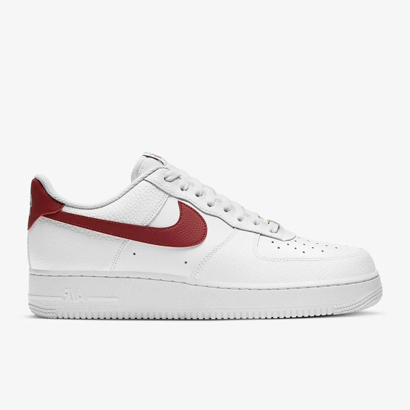 Nike Air Force 1 ‘07 White Team Red - 100% Original Resmi Nike Store
