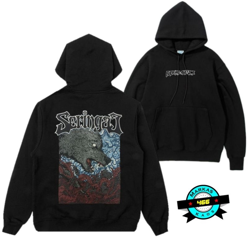 BAYAR DI TEMPAT | Hoodie Oversize Seringai | Jaket Lengan Panjang Seringai | Sweater Unisex |Jaket D