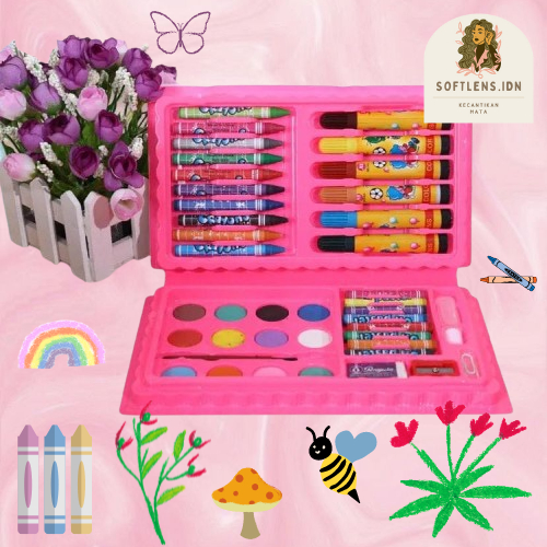

Crayon SET 42 PENSIL WARNA Pensil Warna 42Pcs In 1 Crayon Anak Art Set